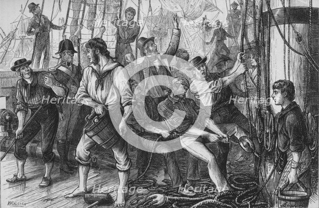 'Lord Howe's Victory - The Glorious First of June', c1880. Artist: William Ralston.