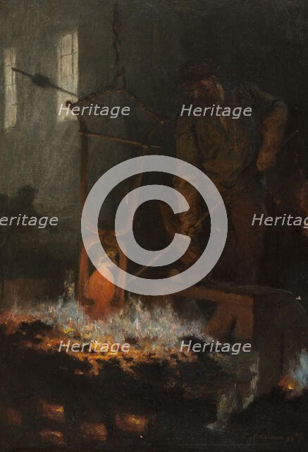 The Glassmaker, 1893. Creator: Fernand Cormon.