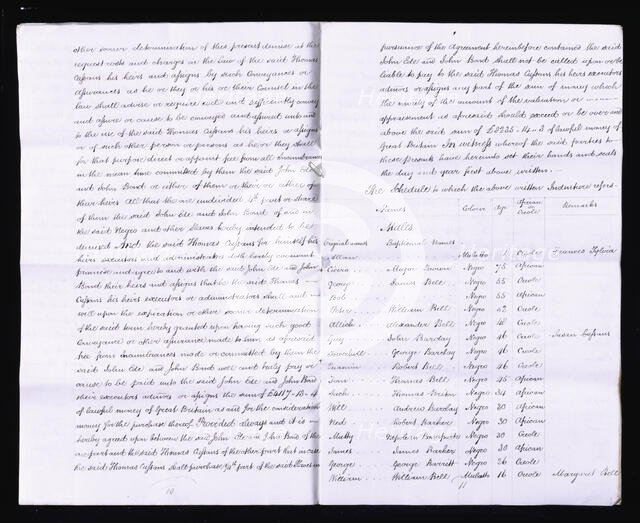 Inventory of slaves on Jamaican plantation, 1820-05-01. Creator: Unknown.