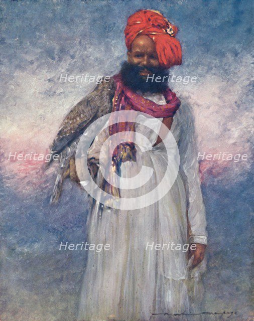 'A Hawksman of Rajgarh', 1903. Artist: Mortimer L Menpes.