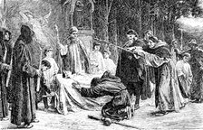 "The Redemption of Tannhauser", Frank Dicksee, A.R.A. - Royal Academy, 1890. Creator: Carl Hentschel.