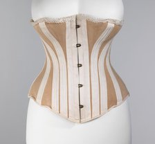 Corset, American, ca. 1885. Creator: Worcester Skirt Company.