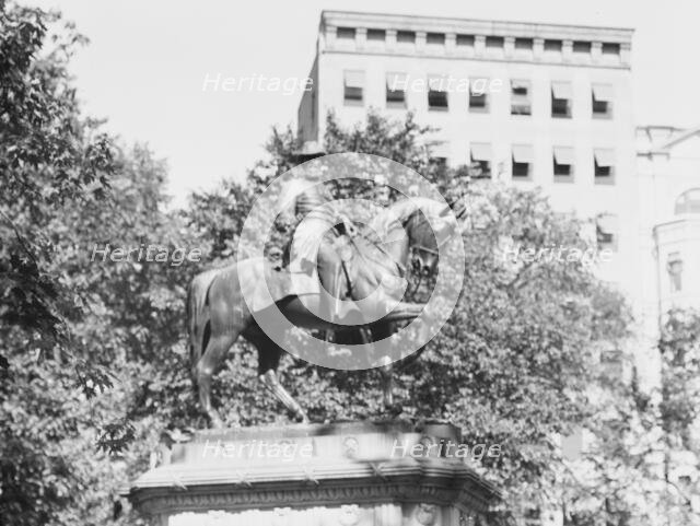 James B. McPherson - Equestrian statues in Washington, D.C., between 1911 and 1942. Creator: Arnold Genthe.