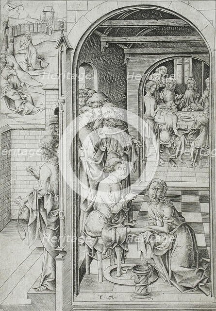 Christ Washing the Feet of the Apostles, c1480. Creator: Israhel van Meckenem.