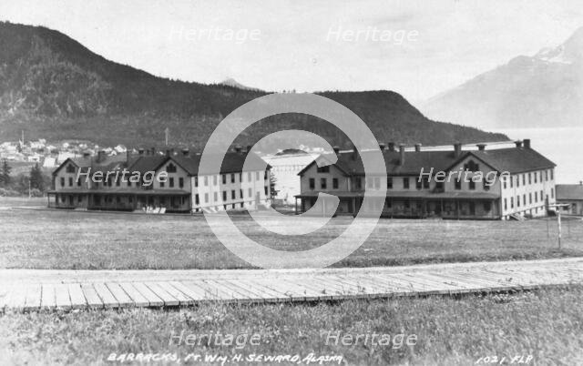 Barracks at Ft. Wm. H. Seward, between c1900 and c1930. Creator: Unknown.