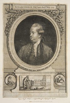 Edward Gibbon, Esq., pub. 1730  (engraving). Creator: Joshua Reynolds (1723 - 92) after.