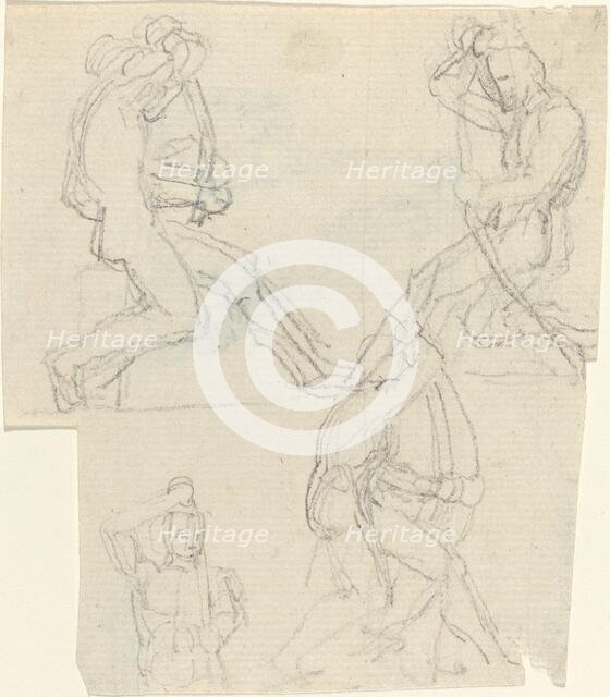 Sheet of Studies [recto and verso]. Creator: John Flaxman.