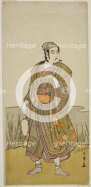 The Actor Ichimura Uzaemon IX as the Potter Tsuchihei in the Play Higashiyama Momiji..., c. 1778. Creator: Shunsho.