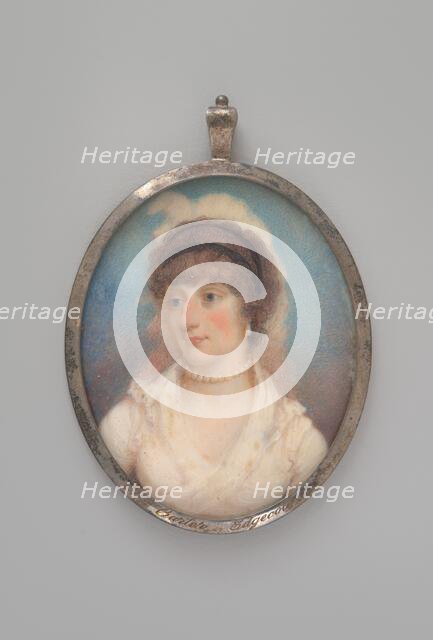 Portrait of Mrs. Carter of Edgecote, 1793. Creator: Nathaniel Plimer(?), probably by Anne Mee.