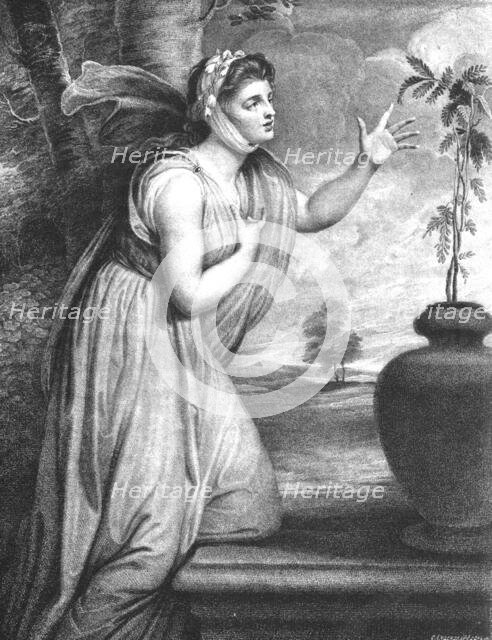 ''Lady Hamilton as "Sensibility", after George Romney', c1789 (1891). Creator: Richard Earlom.