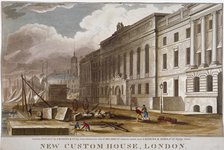 Custom House, City of London, 1818. Artist: Anon