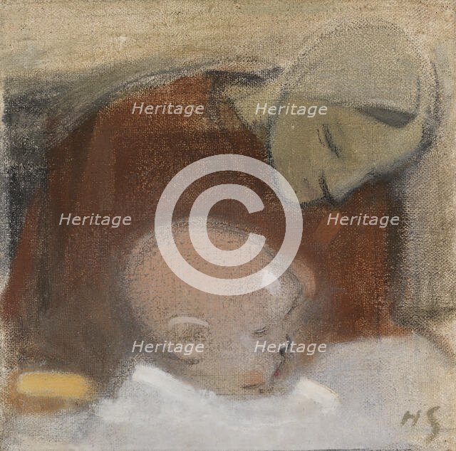 Mother and Child, 1917. Creator: Helene Schjerfbeck.