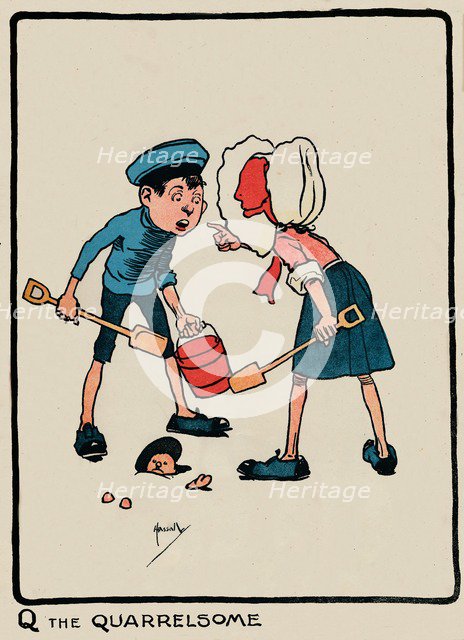 'Q the Quarrelsome', 1903. Artist: John Hassall.