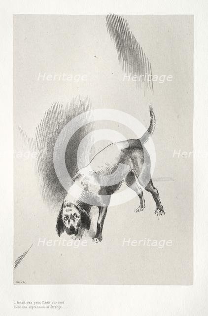 The Haunted House: He Kept His Eyes Fixed on Me with a Look so Strange, 1896. Creator: Odilon Redon (French, 1840-1916); Auguste Clot (French, 1858-1936).