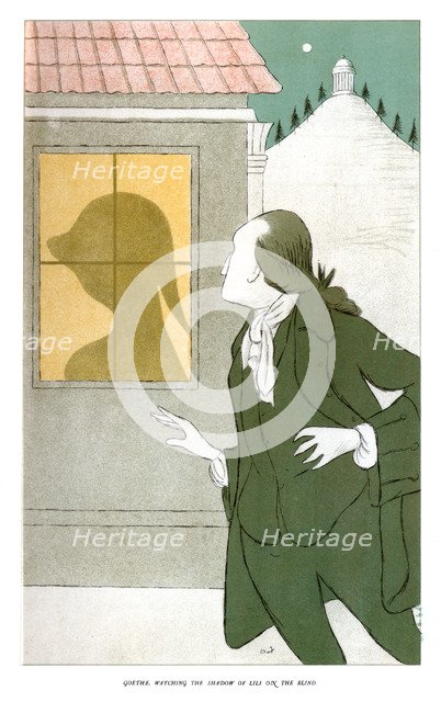 'Goethe Watching the Shadow of Lili on the Blind', 1904. Artist: Max Beerbohm
