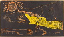 Te Po (The Long Night), 1894/1895. Creator: Paul Gauguin.
