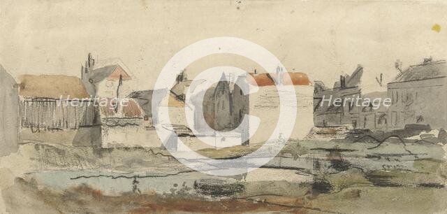 View of a city under construction, 1822-1895. Creator: Carel Jacobus Behr.