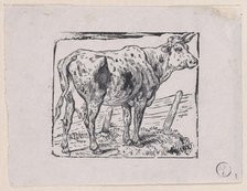 A Cow, ca. 1853. Creator: Charles Emile Jacque.