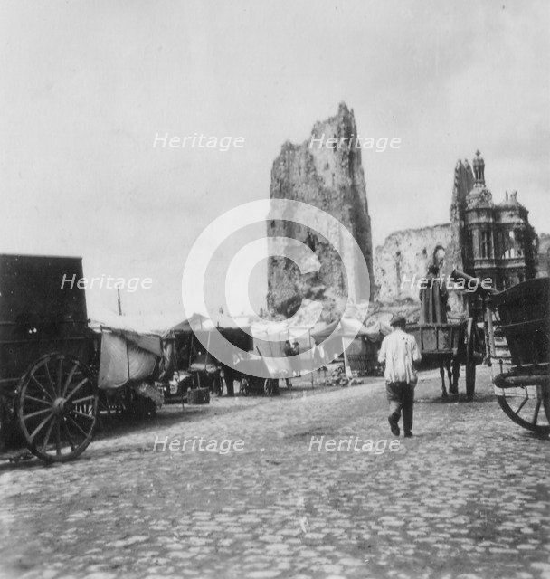 The Hotel de Ville, Arras, France, World War I, c1914-c1918. Artist: Nightingale & Co