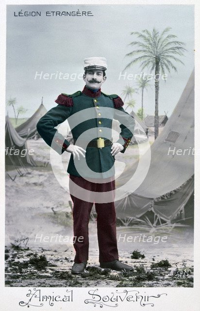 French Foreign Legion postcard, c1900. Artist: Unknown