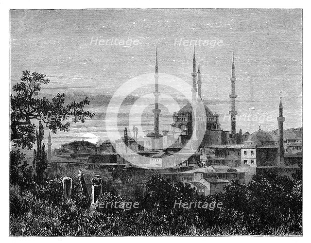 The Mosque of Selim II at Adrianople, Turkey, c1888. Artist: Unknown
