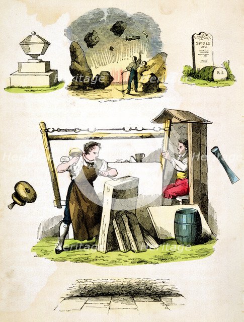 Stonemasons, c1845 Artist: Unknown