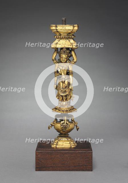 Support with Addorsed Figures, 1400s. Creator: Unknown.