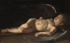 Sleeping Cupid, about 1610-1615. Creator: Michelangelo Caravaggio.