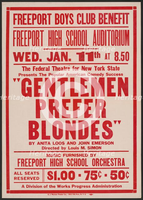 Gentlemen Prefer Blondes, [193-]. Creator: Unknown.