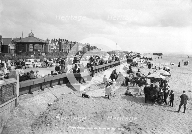The beach at St Anne's-on-Sea, Lancashire, 1890-1910. Artist: Unknown