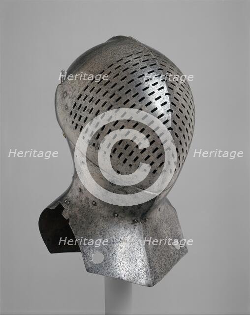 Foot-Combat Helm of Sir Giles Capel (1485-1556), possibly British, ca. 1510. Creator: Unknown.