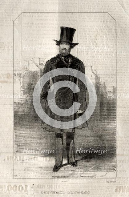 Costumes d Humann, 1843. Creator: Paul Gavarni (French, 1804-1866).