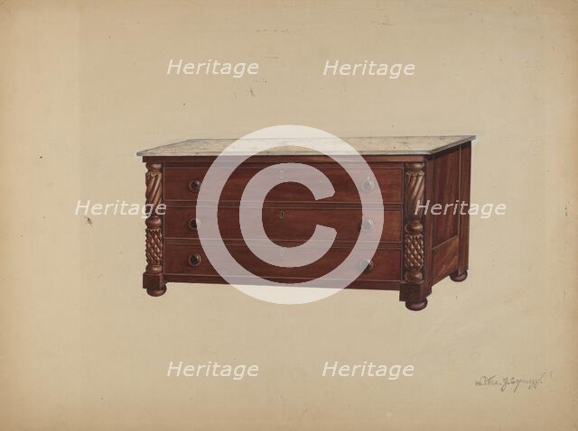 Chest of Drawers, 1935/1942. Creator: Walter G. Capuozzo.