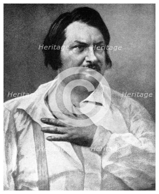 Honore de Balzac, French novelist, 19th century (1956). Creator: Unknown.