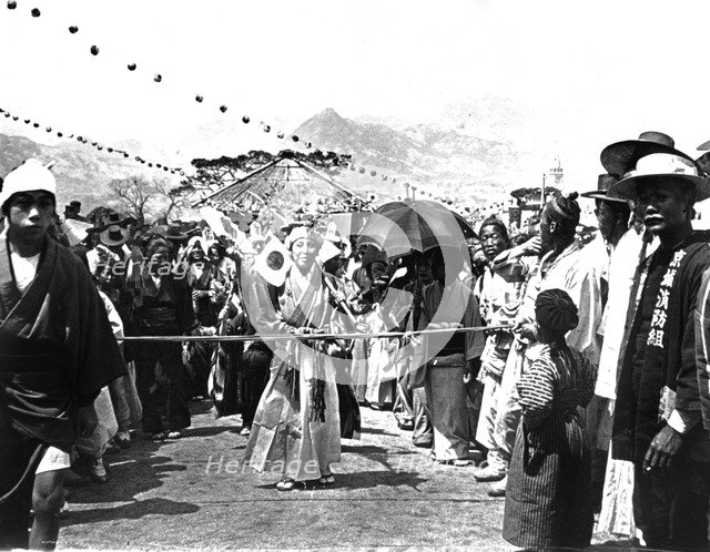 Festival, Korea, 1900. Artist: Unknown