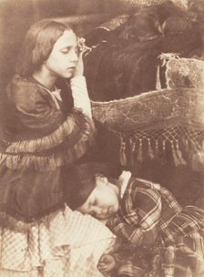 The Three Sleepers: Sophia Finlay, Harriet Farnie and Brownie, c. 1845. Creators: David Octavius Hill, Robert Adamson.