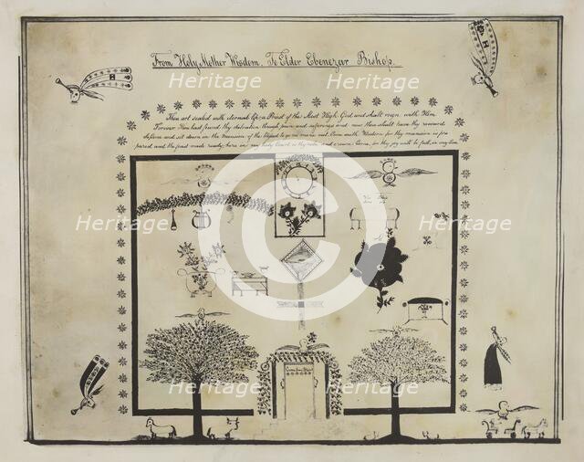 Shaker Visionary Image, 1935/1942. Creator: Unknown.