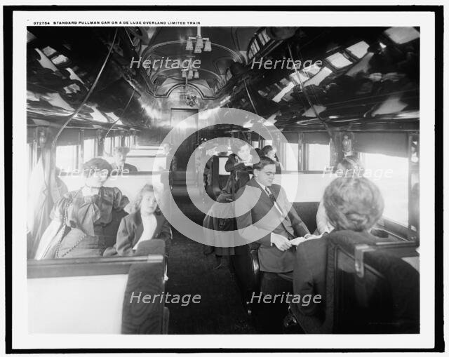 Standard pullman car on a deluxe overland limited train, between 1910 and 1920. Creator: Unknown.