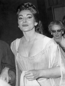 American-born Greek opera singer Maria Callas as Norma, Opera de Paris, France, May 1964. Artist: Unknown