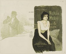 Nathalie Madoré, 1895. Creator: Theophile Alexandre Steinlen.
