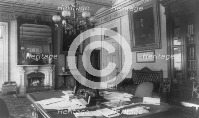Treasury Department - Secretary of the Treasury Department's office, between 1890 and 1950. Creator: Frances Benjamin Johnston.