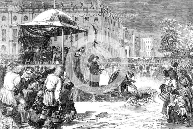 "The Jordan" Epiphany Custom at St. Petersburg, 1856.  Creator: Henry Duff Linton.