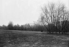 Lincoln Memorial Through Foliage of Potomac Park, 1917. Creator: Harris & Ewing.