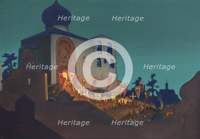 Russian Easter, 1924. Artist: Roerich, Nicholas (1874-1947)