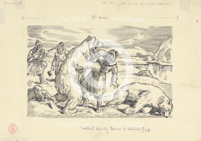 9.- But he himself did not have time to jump away, 1953. Creator: Andrej Kovacik.