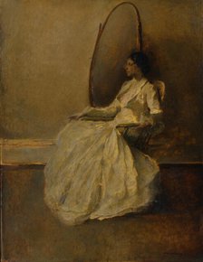 Lady in White (No. 1), ca. 1910. Creator: Thomas W Dewing.