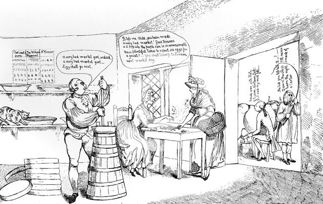 'Summer Amusement at Farmer G----'s near Windsor', 1786. Artist: Unknown