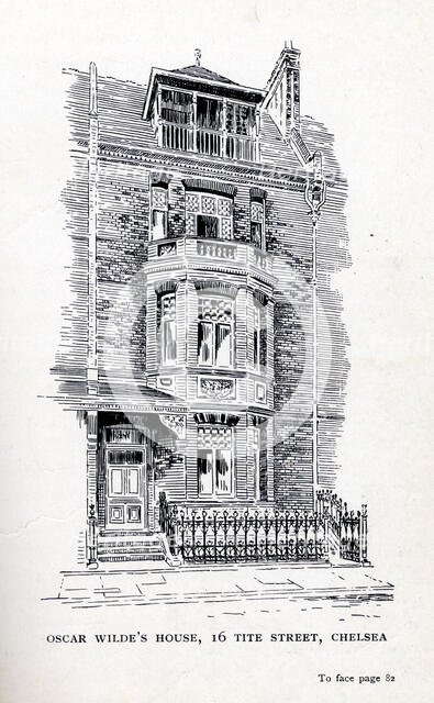 Oscar Wilde's House, 16 Tite Street, Chelsea, London, 1914. Creator: Unknown.