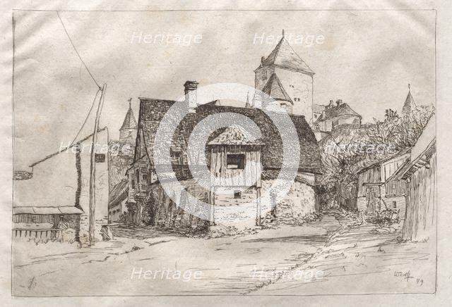 Worth: A Lane, 1879. Creator: Otto H. Bacher (American, 1856-1909).