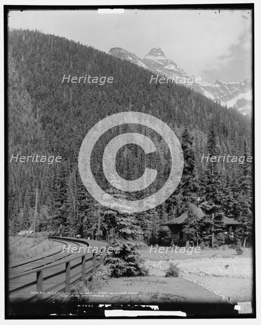 Illecillewaet Glacier from Glacier House, Selkirk Mountains, B.C., c.between 1901 and 1906. Creator: Unknown.